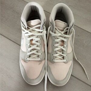Nike Cream and Gray High-Top Sneakers